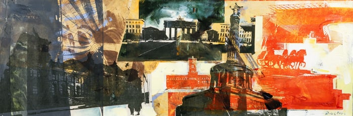 Frank Rodel (Roedel) 2001 painting Vision Berlin 13