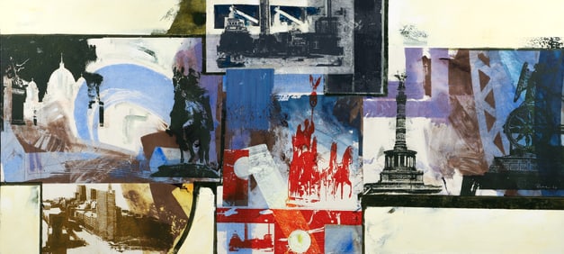 Frank Rodel (Roedel) circa 2000 painting Vision Berlin Series