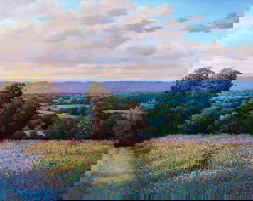 Jim Salem 1994 painting Stone Creek Ridge, Huntington County