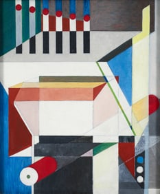 Charles Eugene Spry 1942 Cubist Abstraction Spacial Elements