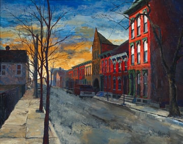Thomas Baker Mexican War Streets Pittsburgh acrylic on canvas