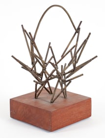 W. Glen Davis Welded Metal Untitled Abstract Sculpture