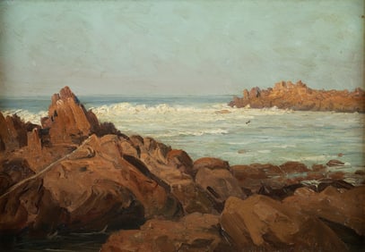 Martin Leisser oil Monterey California Seacoast 1915