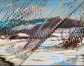 Don Nesteruk Oil on Board Bull Creek Road