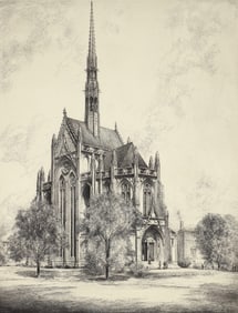 Louis Orr Etching on Paper Heinz Chapel