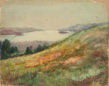 Alice Hunt Curtis 1913 watercolor San Francisco Bay