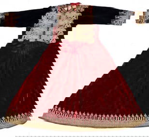 Central Asian Embroidered Wedding Dress