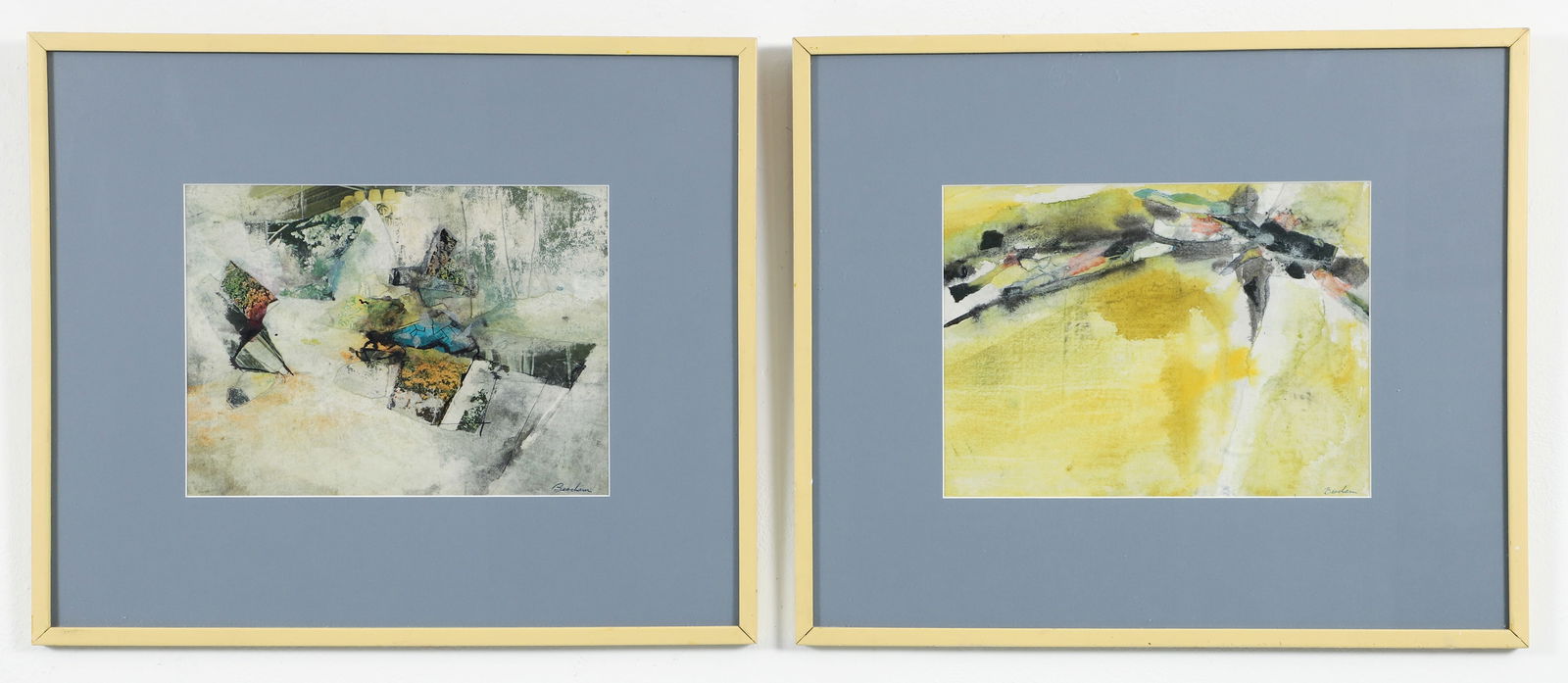 2 Abstracted Landscapes attributed to Noble F. Beacham (1 of 4)