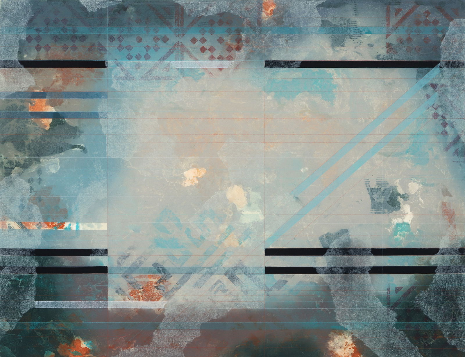 John Maxon 1992 color etching Kairon I (1 of 3)