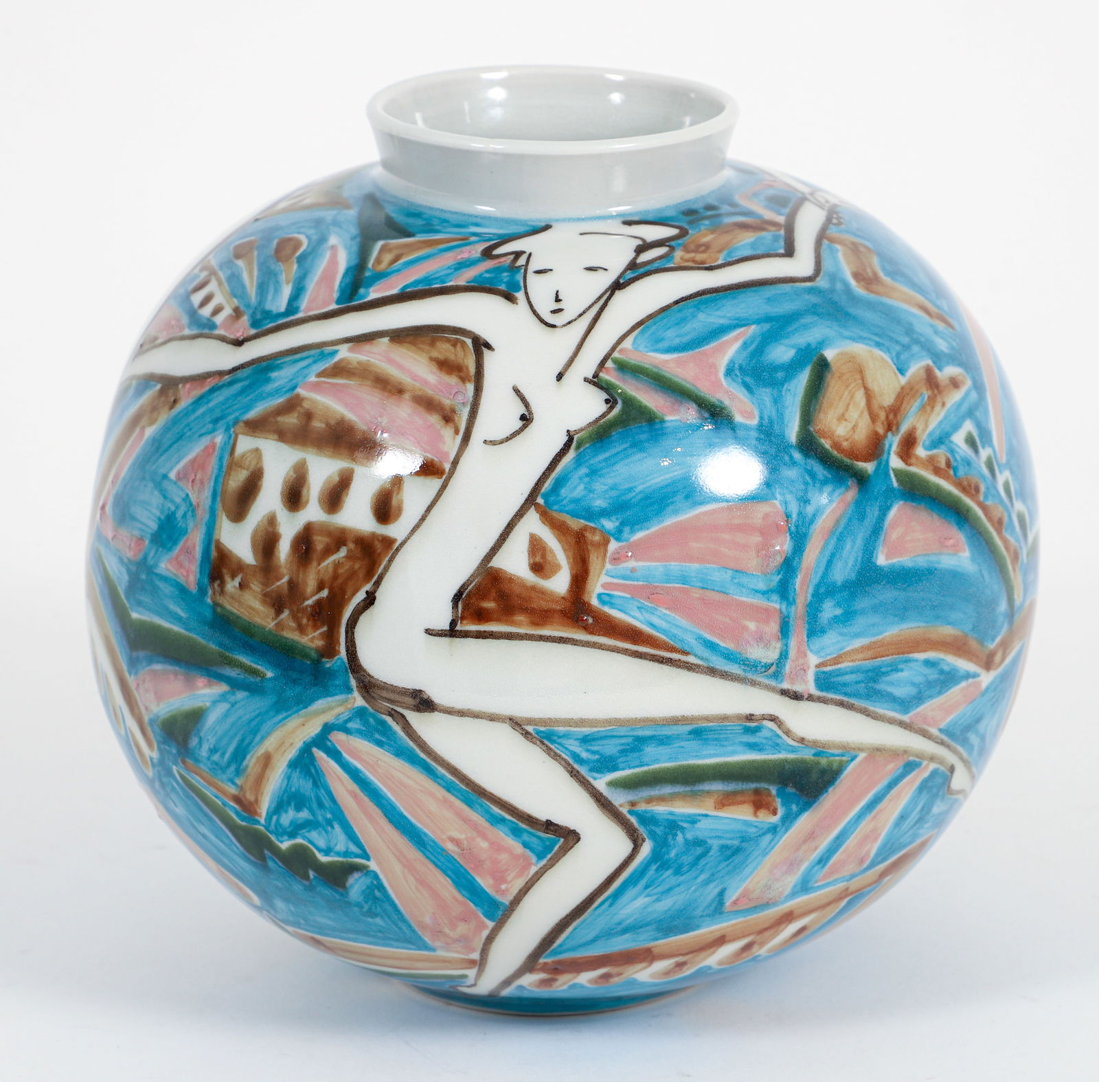 Contemporary Ceramic vase Dancing Women (1 of 3)