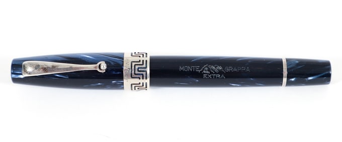 Montegrappa Pen Extra 1930 Blue Celluloid Medium Rhodium