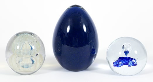 3 Paperweights Inc. Robert Eckholt, Barovier & Toso