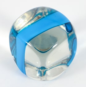 Attributed Cardin Venini Art Glass Paperweight 1986