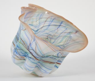 Michael Carlin blown glass Seaform Vase