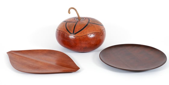 Hap Sakwa Plate, Attr. Aomine Tray, Kunzel Gourd
