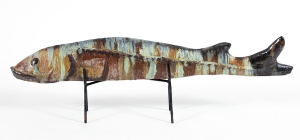 Large Scandinavian Studio Ceramic Fish