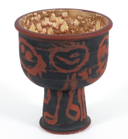 20th Century Modern Ceramic Vase with Modernist Decoration