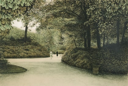 Harold Altman Lithograph on Paper Man and Woman