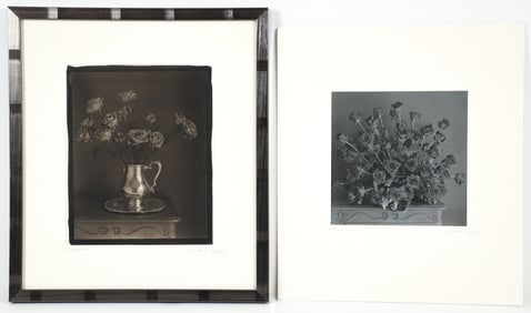 Herb Ascherman platinum printed Rose Still Life