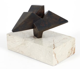 Attrib. to Andre Bucher Cubist bronze sculpture