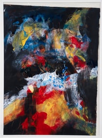 Gigi Burboeck painting on paper The Primary Colors