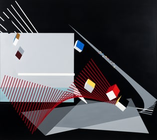 Don Hasberger Modernist Geometric Abstraction painting