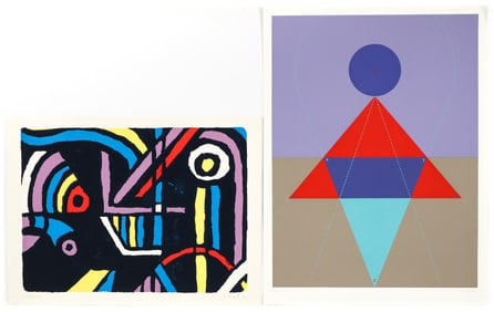 2 Kyohei Inukai orig serigraphs Index and Idea