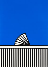 Nicholas Krushenick Kennebunkport Silkscreen 1980 Signed