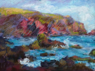 Adelaide LaFond 1999 color pastel Scotland North Sea