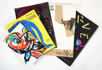 4 books with original prints plus Chagall Litho Verve