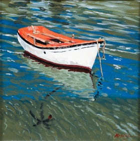 Jon McIntosh acrylic painting Greek Dory Study