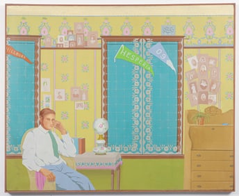 Jane Else Miller The Scholar Oil on Canvas