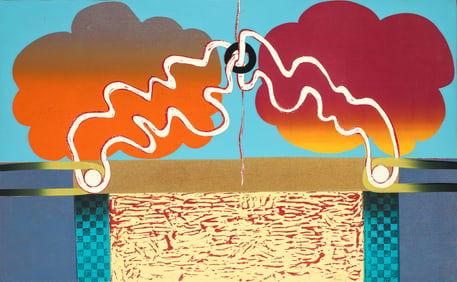 George Nama Ballet Series 3 mixed media print 1973