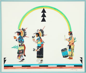 Michael [Oyegi Pin] Padilla 1986 casein Dancers