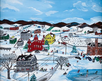 Mary Lou Robinson 1979 painting Sunday Morning