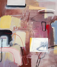 Ron Romano Untitled Abstract acrylic on canvas