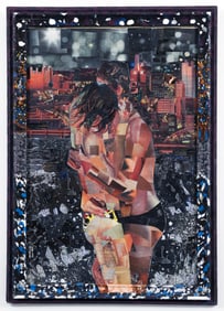 Zets Brothers collage painting One Night Last Summer