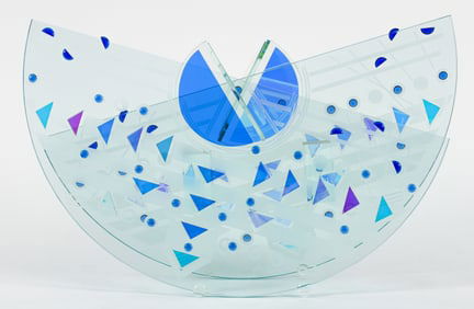 Toland Peter Sand Dichroic Glass Sculpture