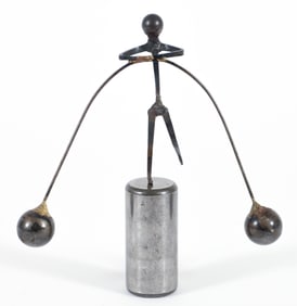Henry Bursztynowicz kinetic sculpture High Wire Strong Man