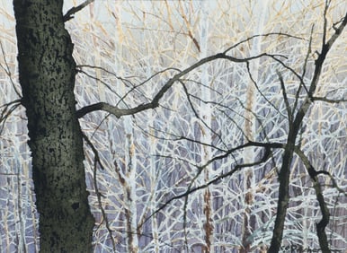 Charles Pitcher framed watercolor Crosslight