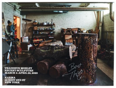 Thaddeus Mosley Signed Exhibition Poster 2023