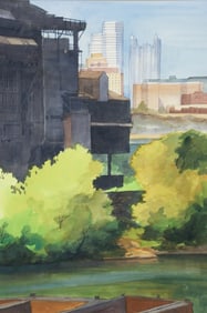 Mary Lois Verrilla J&L South Side Pittsburgh watercolor