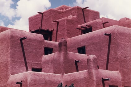 Aaronel de Roy Gruber 1986 color photograph Indian Squares