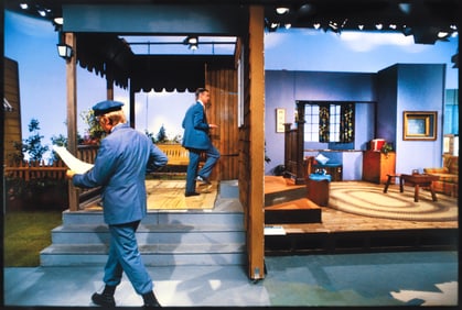 Jim Judkis 1980s color photograph Speedy Learns His Lines signed