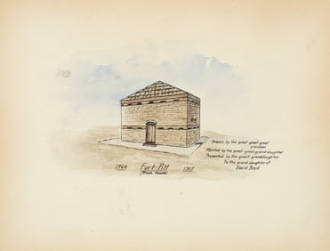 1907 painting of Fort Pitt Block House David Boyd family provenance