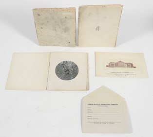 Rare Group of Carnegie International Ephemera 1899-1907