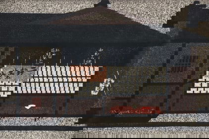 Kiyoshi Saito Tea House in Ocha Signed Woodblock