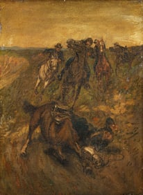 After Frederic Remington Cavalry Border Patrol