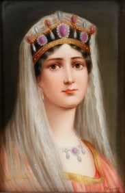 Wagner painted porcelain Queen with Diadem