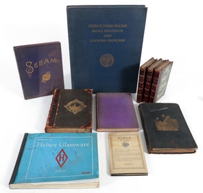 Assorted lot of Antique Books, including design and literature